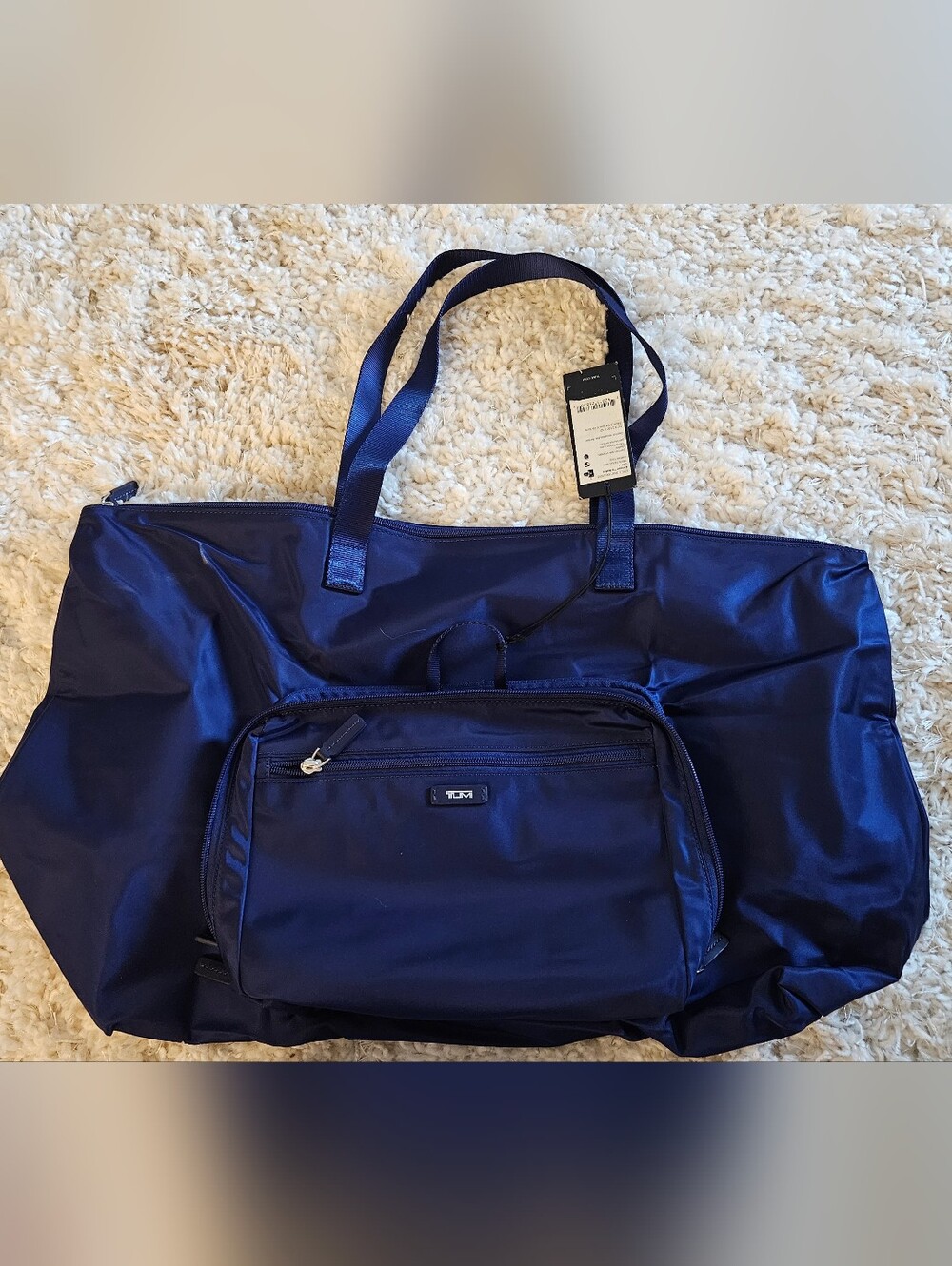 NWT Tumi Packable Denton Tote Bag in Blue